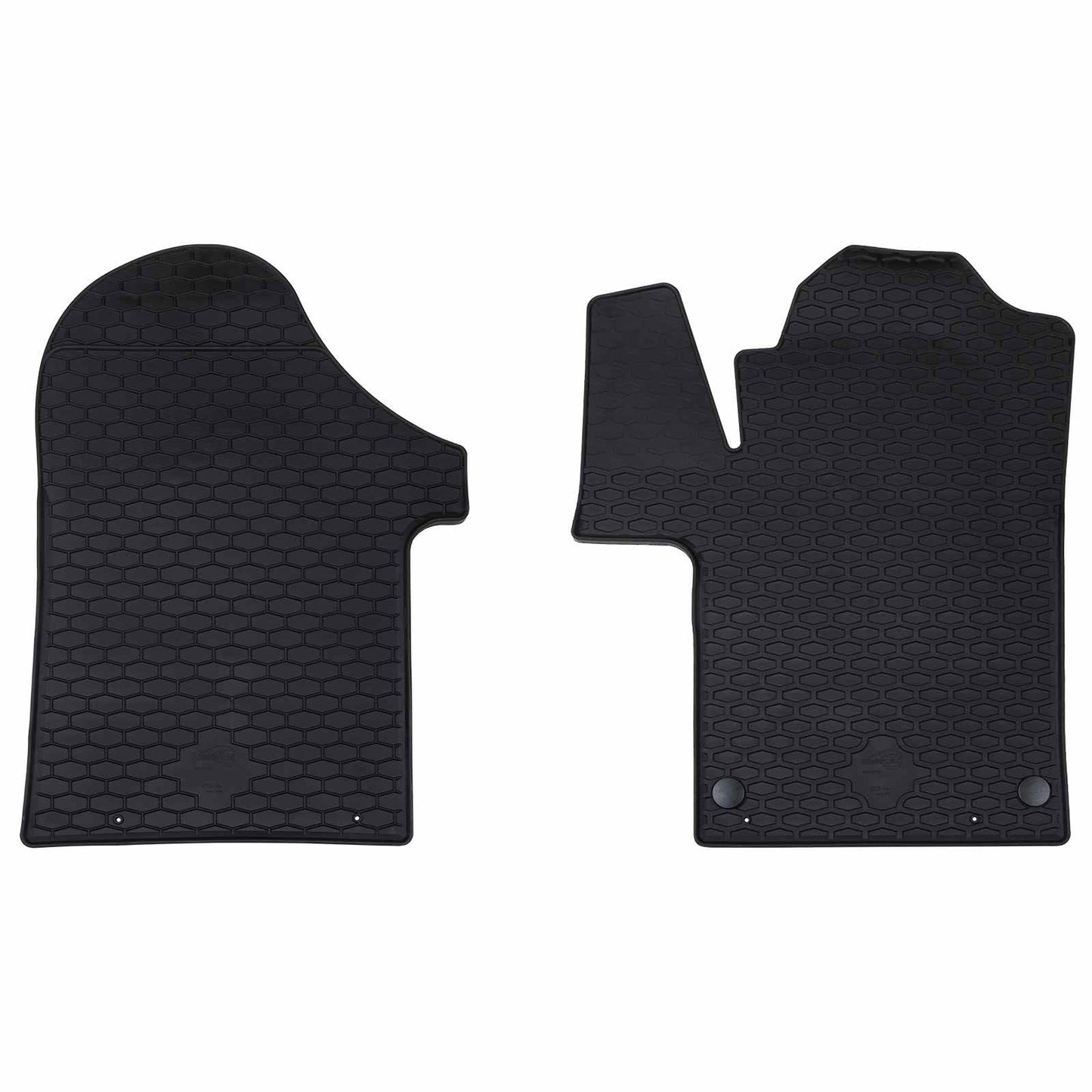 Autofußmatte 2 pcs Schwarz TPE