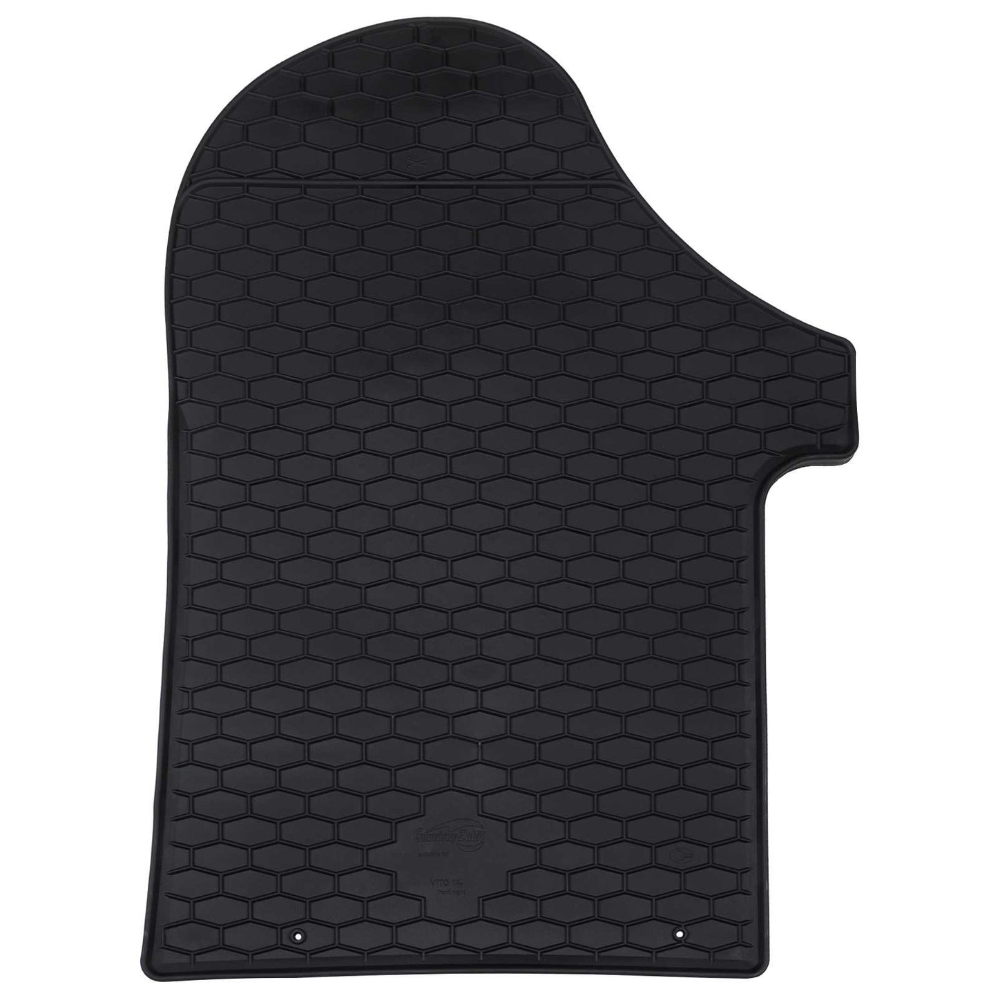 Autofußmatte 2 pcs Schwarz TPE
