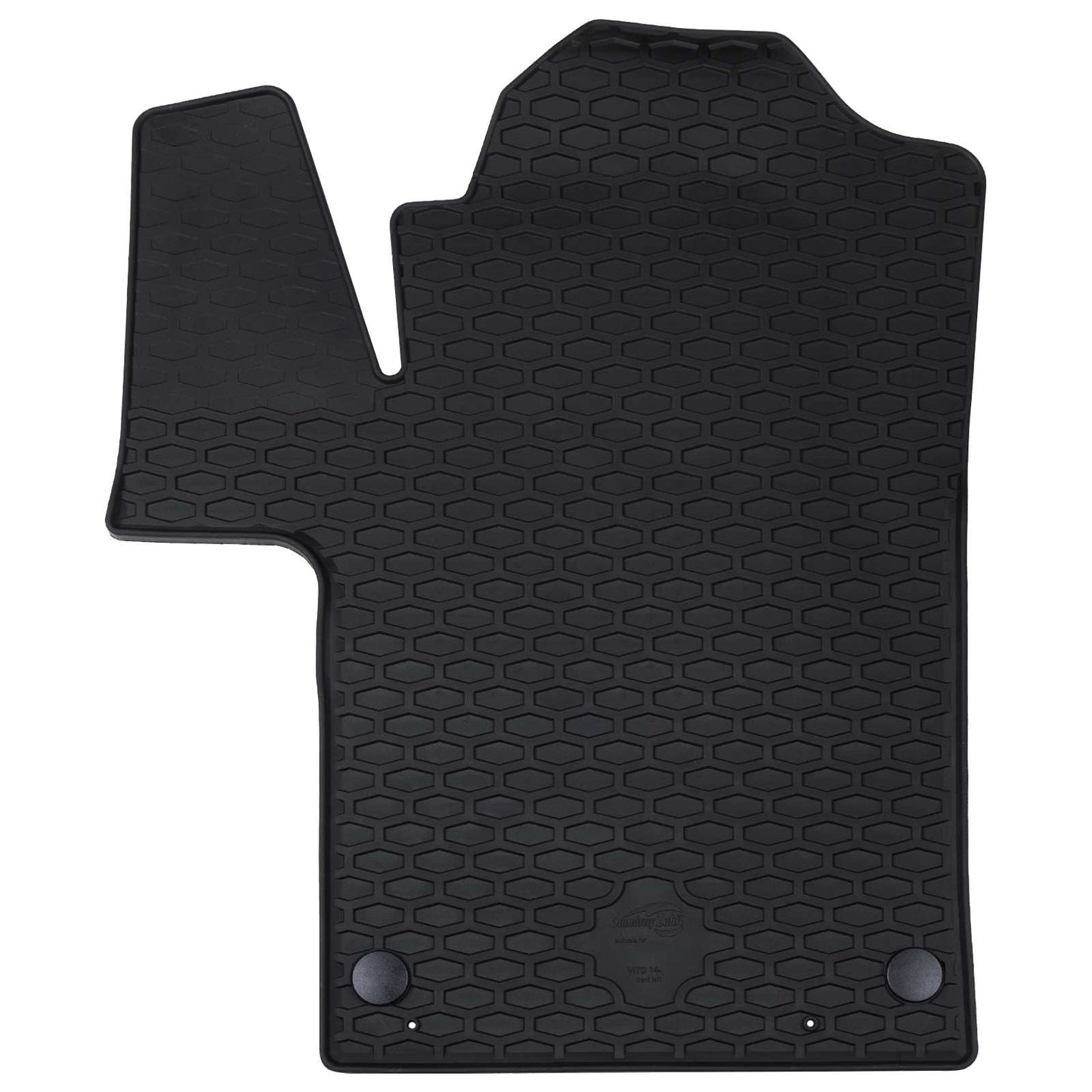 Autofußmatte 2 pcs Schwarz TPE