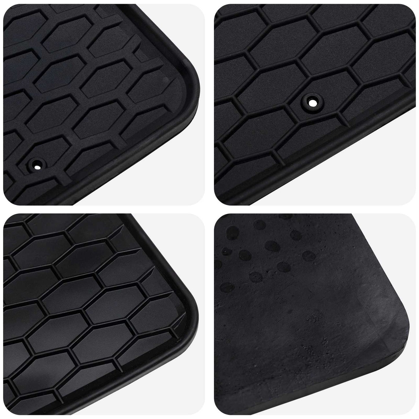 Autofußmatte 4 pcs Schwarz geeignet für BMW X3, X4 4D Aft TPE