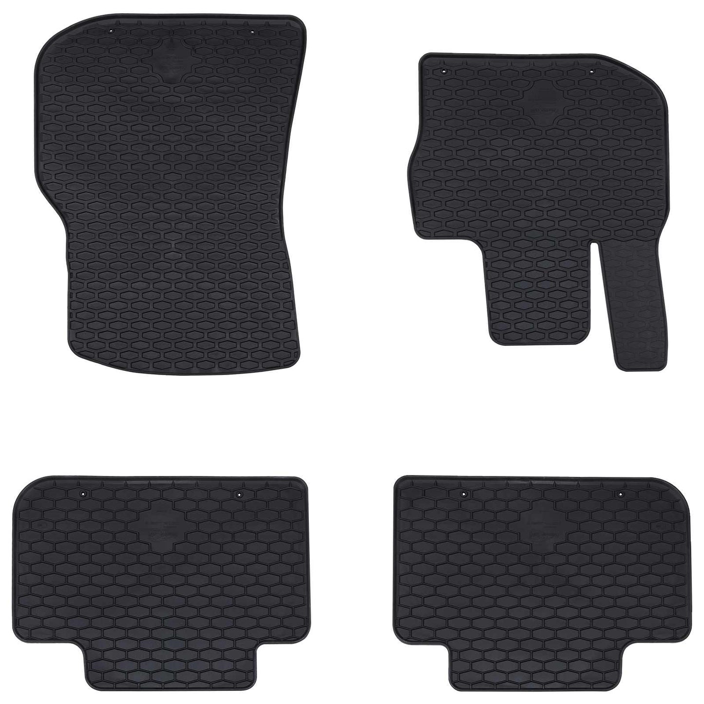 Autofußmatte 4 pcs Schwarz geeignet für BMW X3, X4 4D Aft TPE