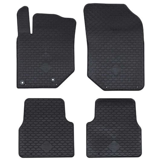 Autofußmatte 4 pcs Schwarz geeignet für C4 , C4X , 2008 TPE