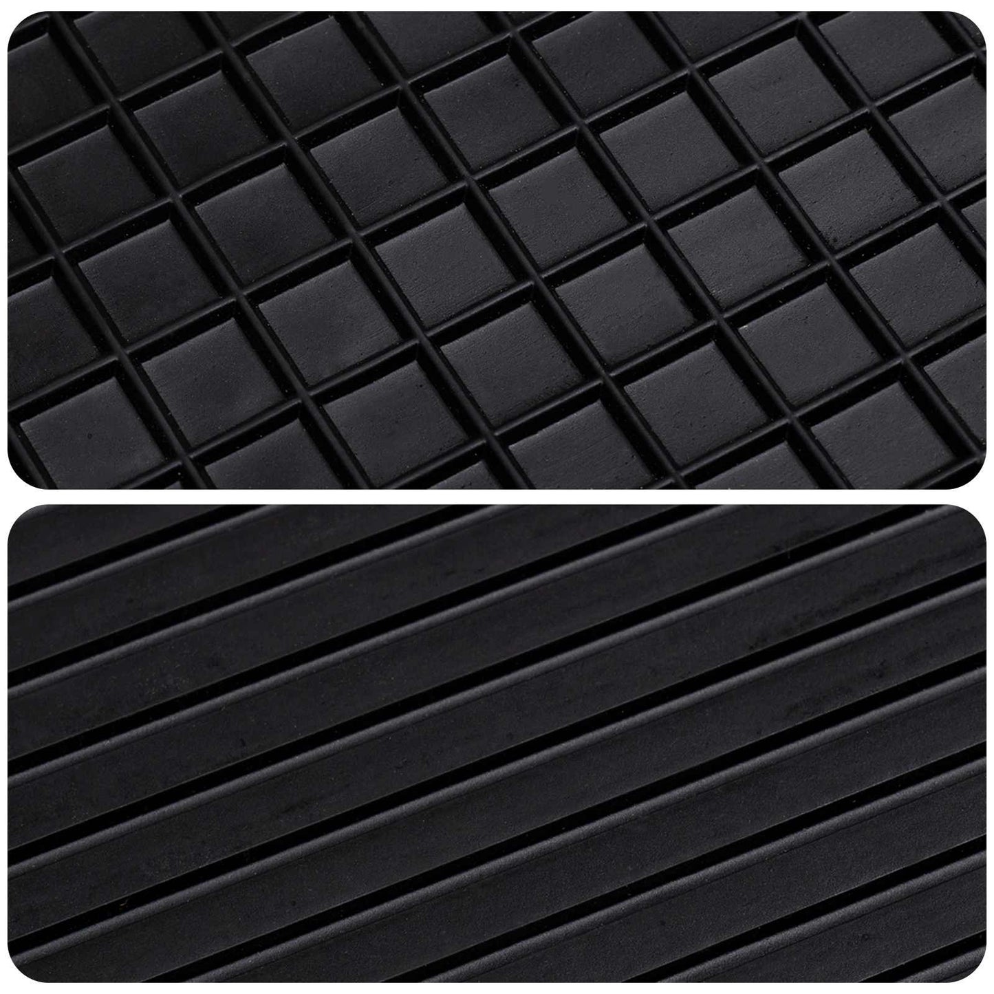 Autofußmatte 4 pcs Schwarz geeignet für VW POLO 10 / 01-09 NS