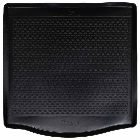 Tapis de coffre noir compatible avec DACIA LOGAN 12- en caoutchouc