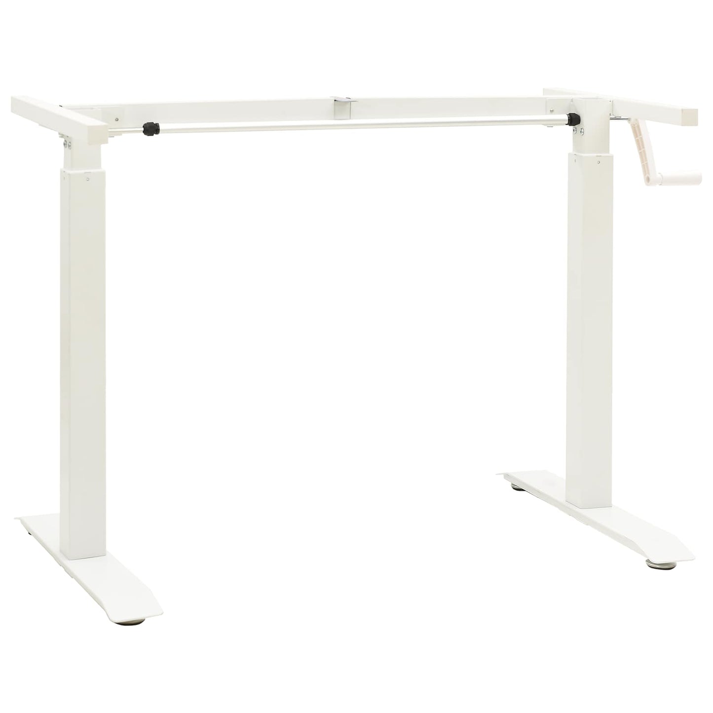 Schreibtisch Weiß und Natur 120 x 60 cm Massivholz Eiche