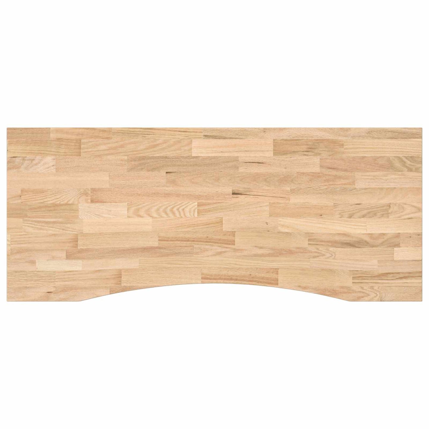 Schreibtisch Schwarz und Natur 120 x 60 cm Massivholz Eiche