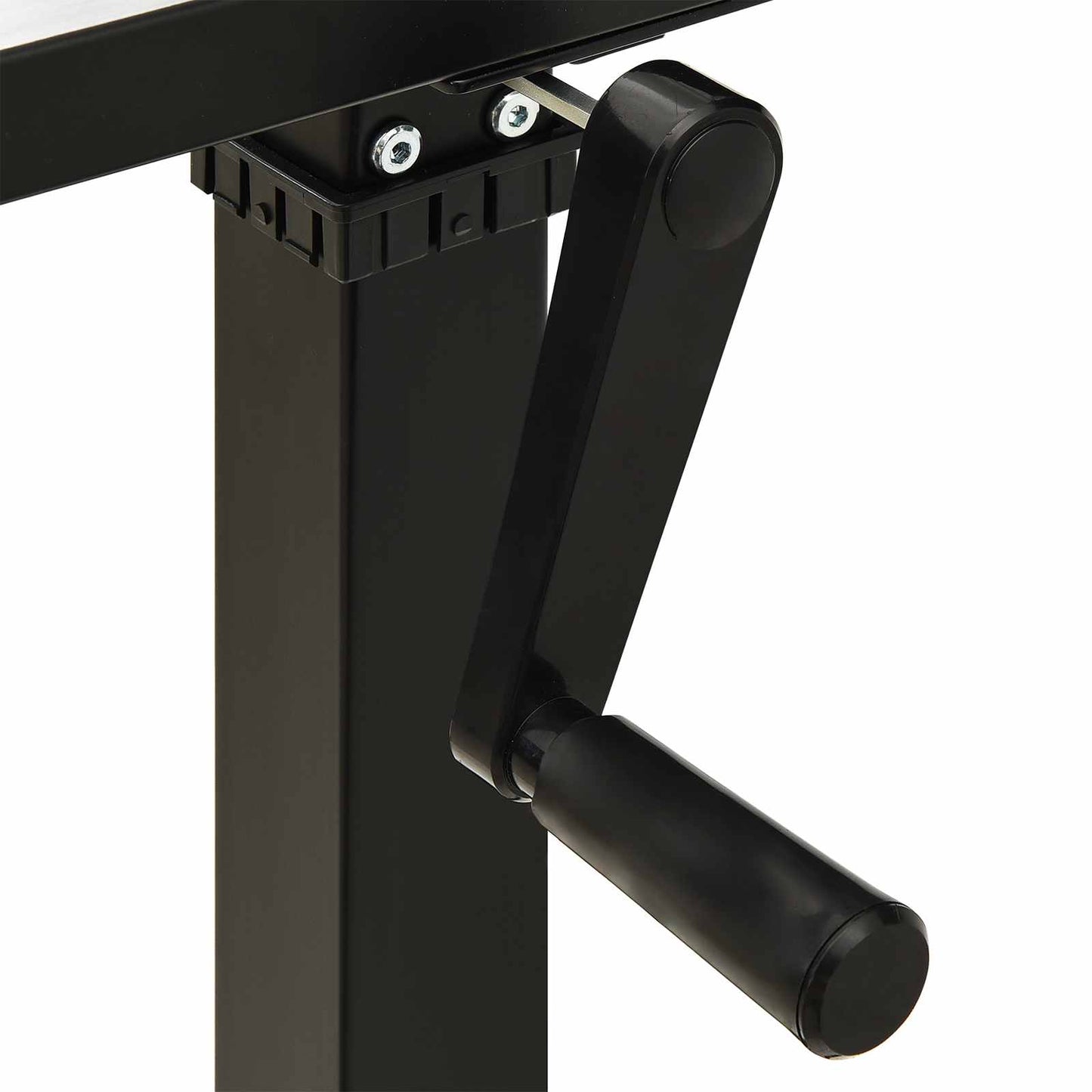 Desk Black and Natural 140 x 60 cm Solid Oak
