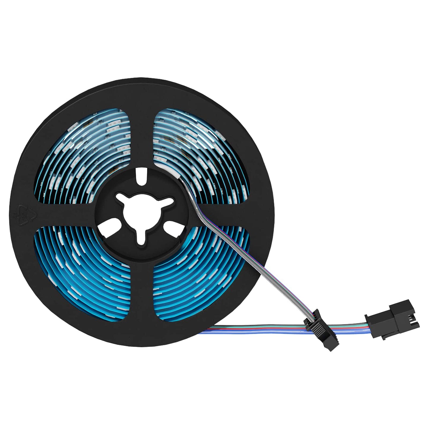 LED Strips 2 pcs Black and Transparent 3000 mm