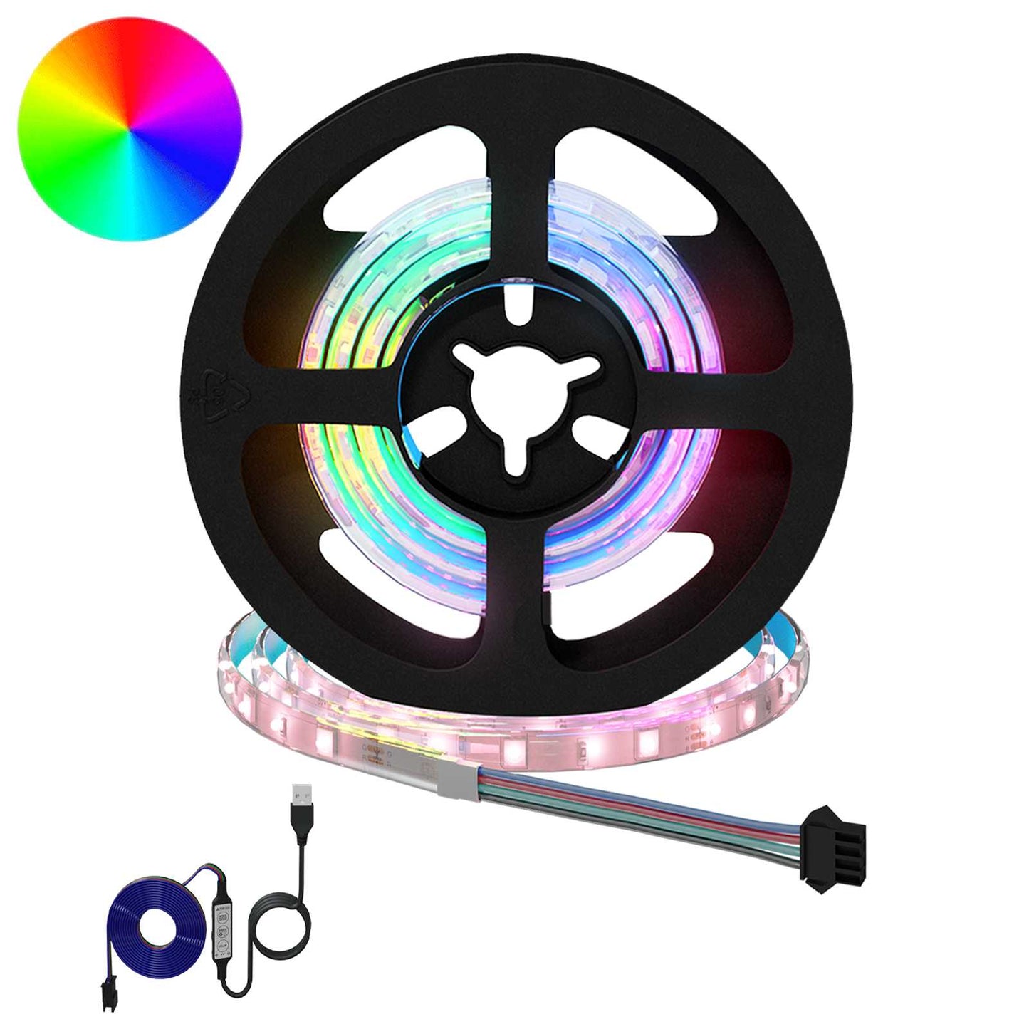 LED Streifen 2 pcs Schwarz und Transparent 550 mm