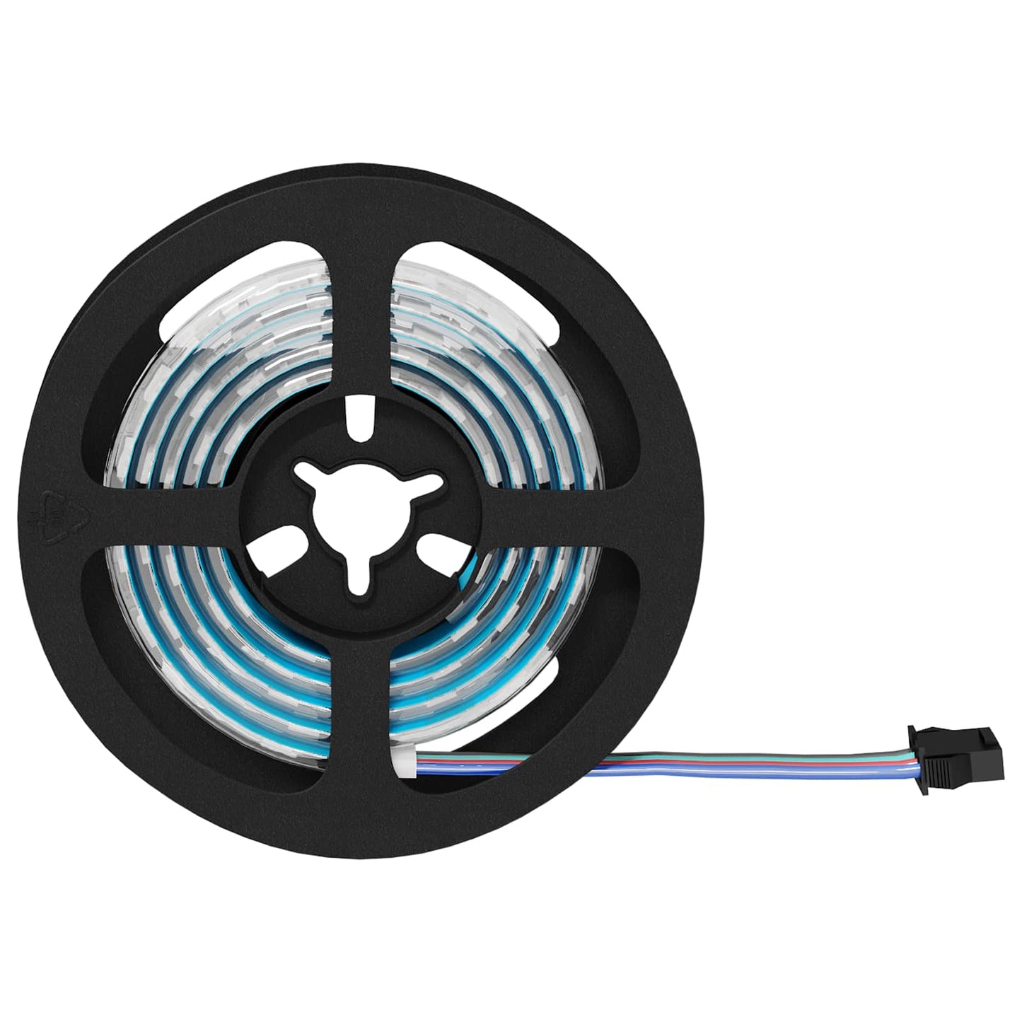 LED Strips 2 pcs Black and Transparent 900 mm