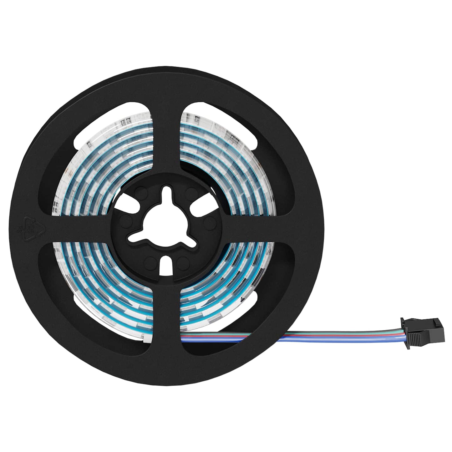 LED Streifen 2 pcs Schwarz und Transparent 1000 mm