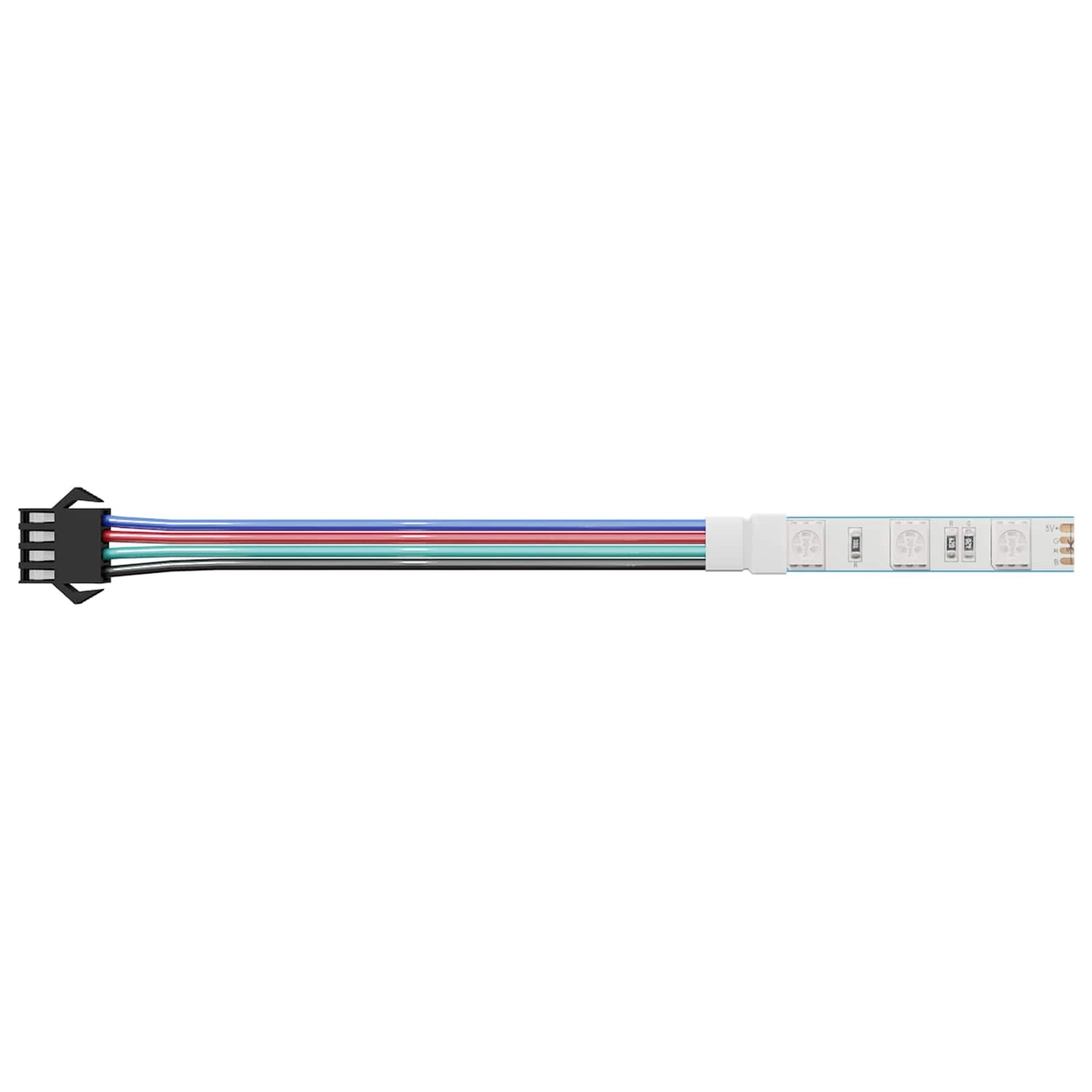 LED Strip Lights 2 pcs Black and Multicolor 1745 mm