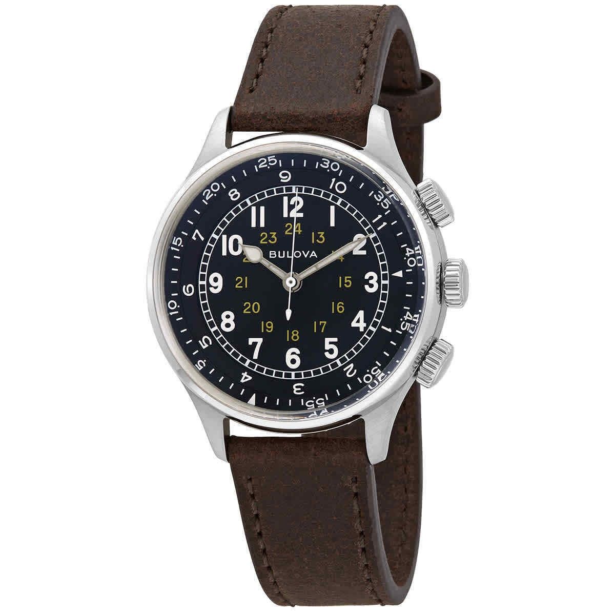 Bulova A-15 Pilot Automatik 96A245 Herrenuhr