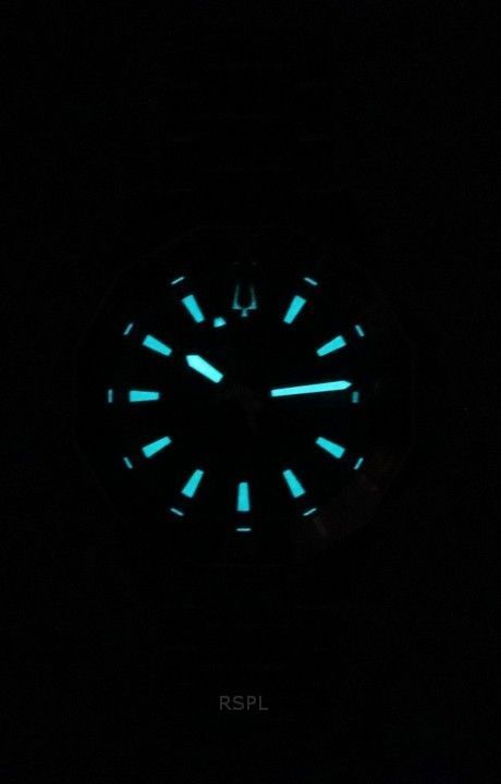 Bulova Marine Star Edelstahl Schwarzes Zifferblatt Precisionist Quarz Taucher 96B434 200M Herrenuhr