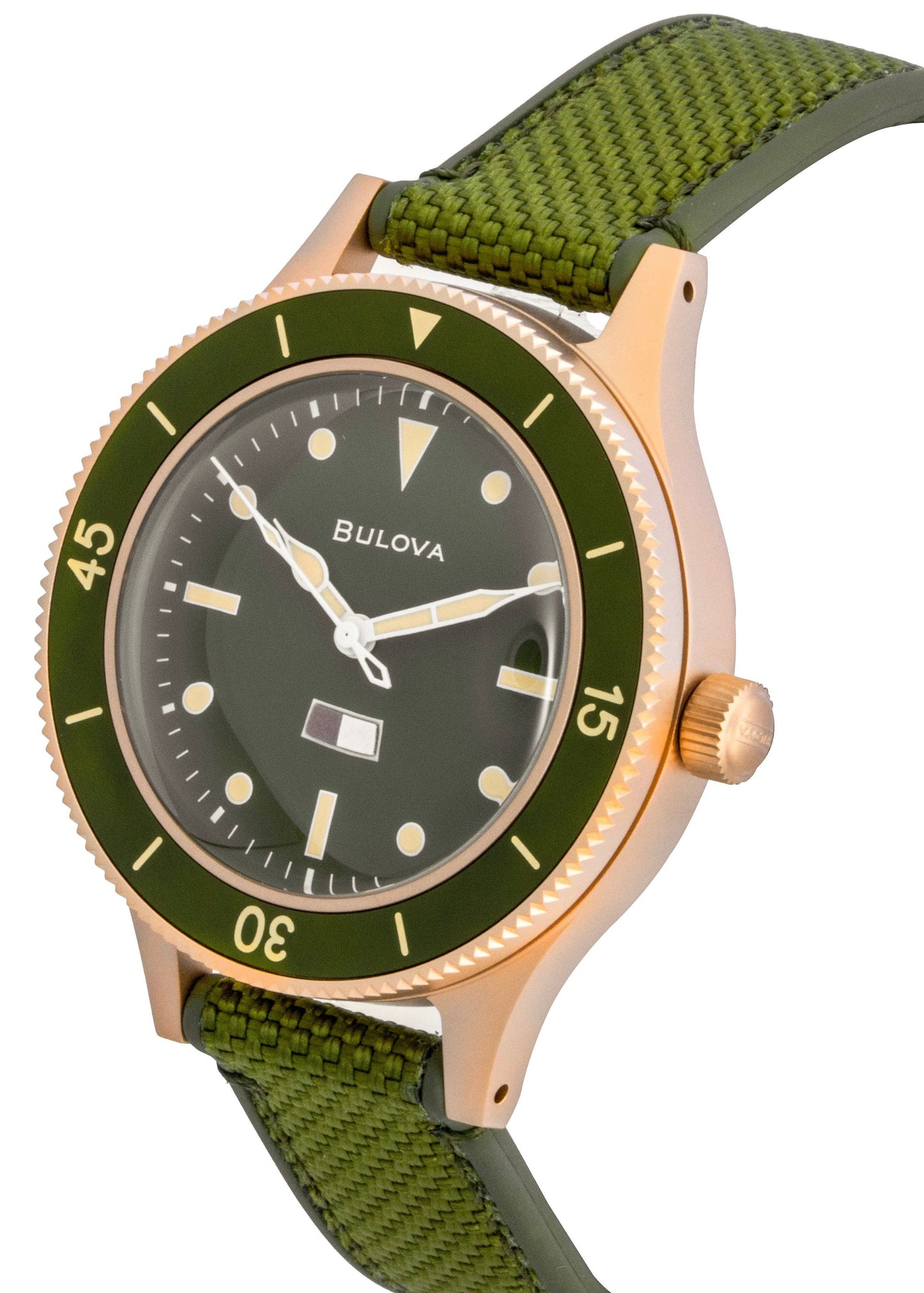 Bulova Mil Ships 150th Anniversary Special Edition Gr?nes Zifferblatt Automatik Taucher 98A324 200M Herrenuhr