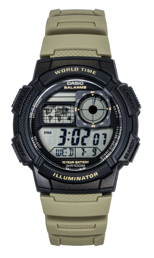 Casio Standard Digital Resin Strap Quarz AE-1000W-5AV 100M Herrenuhr