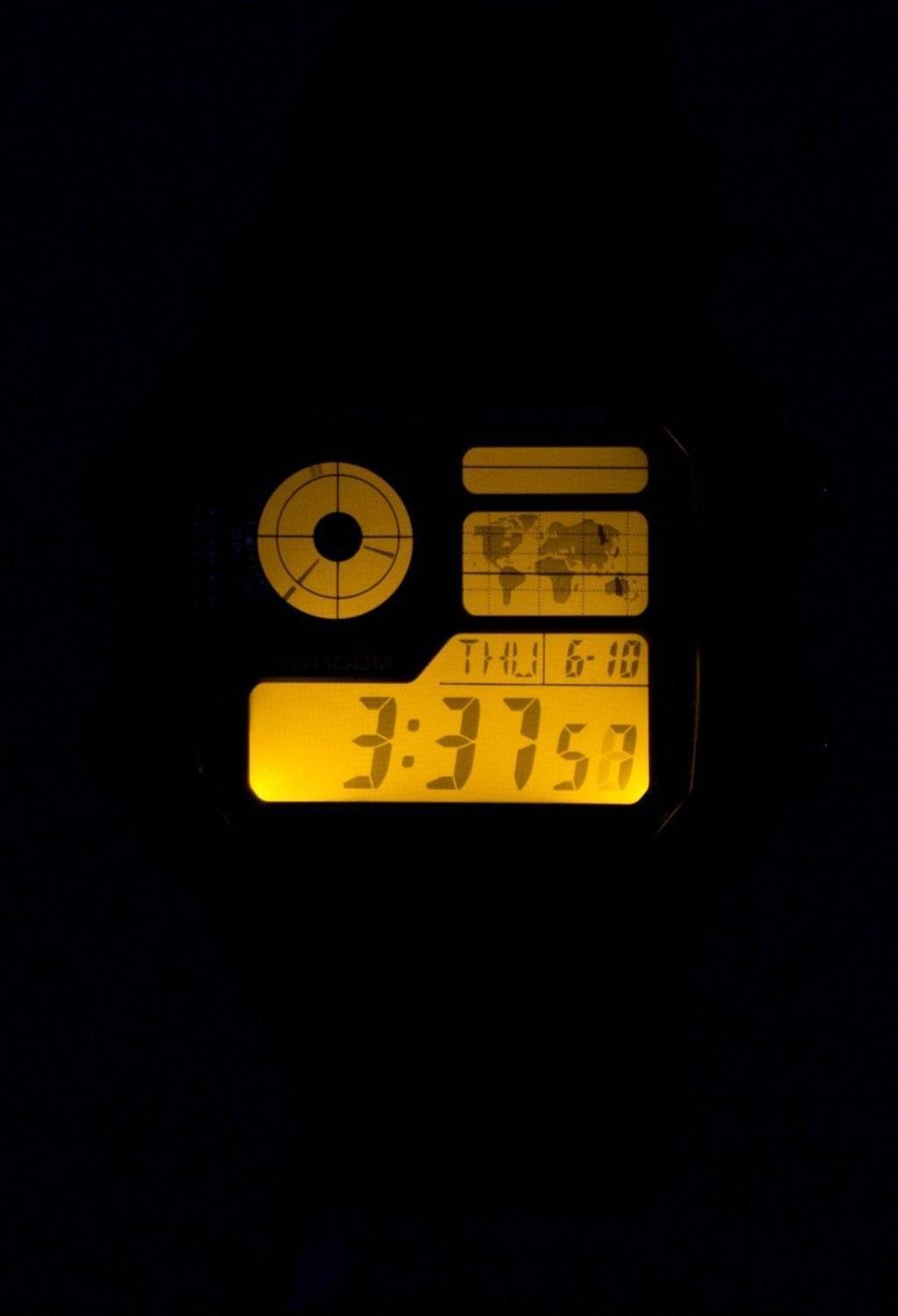Casio Youth Illuminator Weltzeit Alarm AE-1200WH-1AV AE1200WH-1AV Herrenuhr