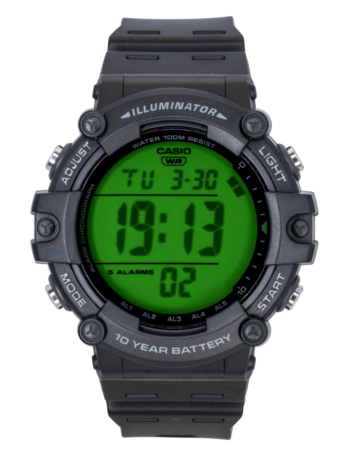 Casio Multifunctional Digital Resin Strap Quarz AE-1500WHC-1AV 100M Herrenuhr