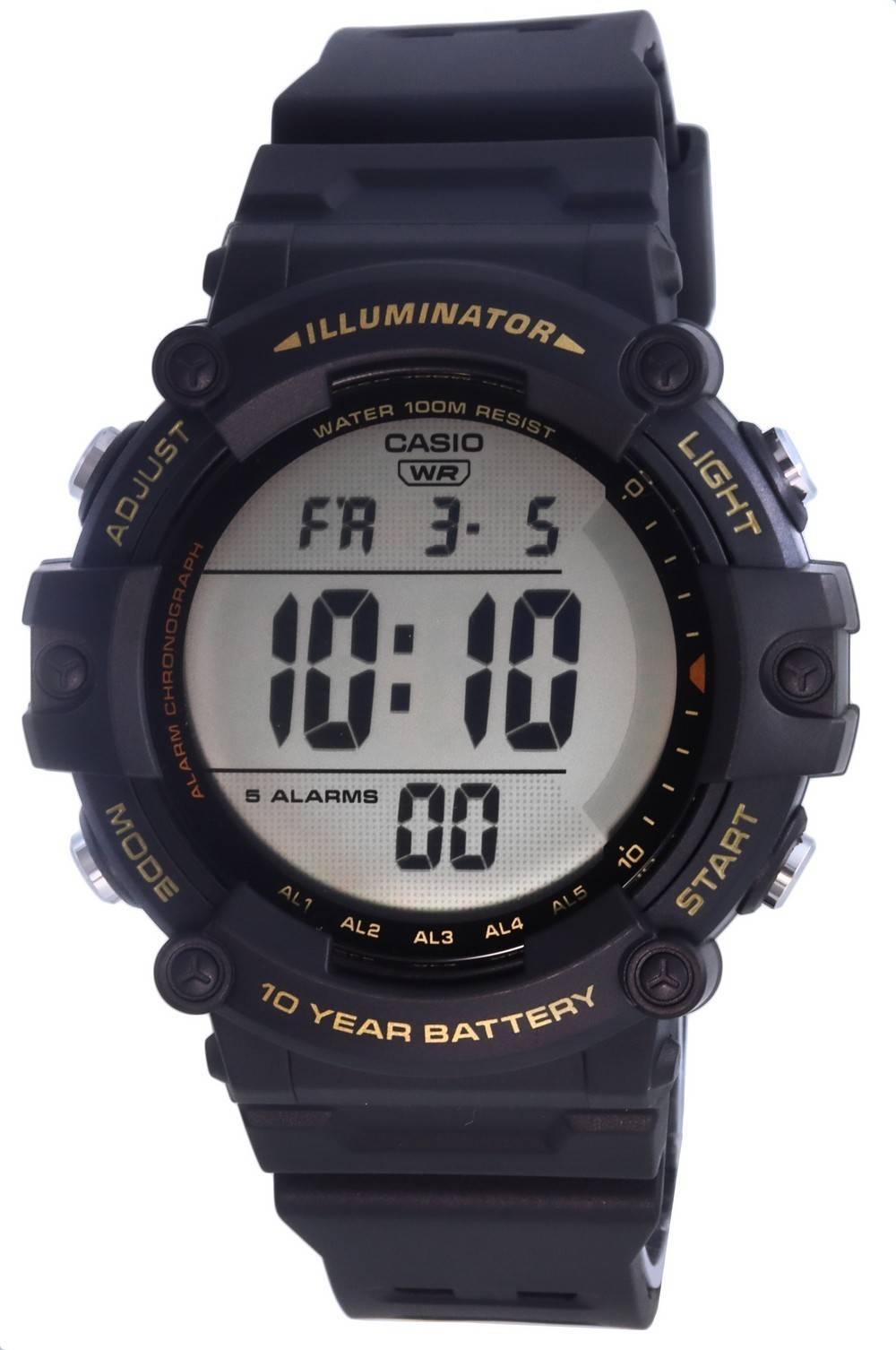 Casio Digital Resin Quarz AE-1500WHX-1A AE1500WHX-1 100M Herrenuhr
