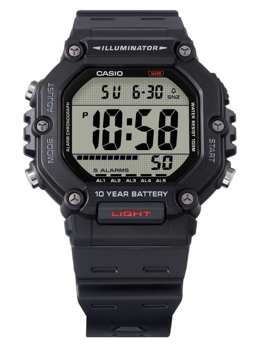 Casio Digital Resin Strap Quarz AE-1600H-1AV 100M Herrenuhr
