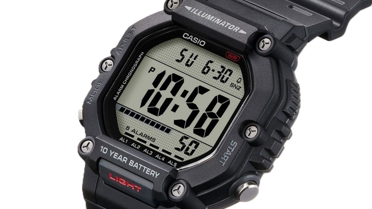 Casio Digital Resin Strap Quarz AE-1600H-1AV 100M Herrenuhr