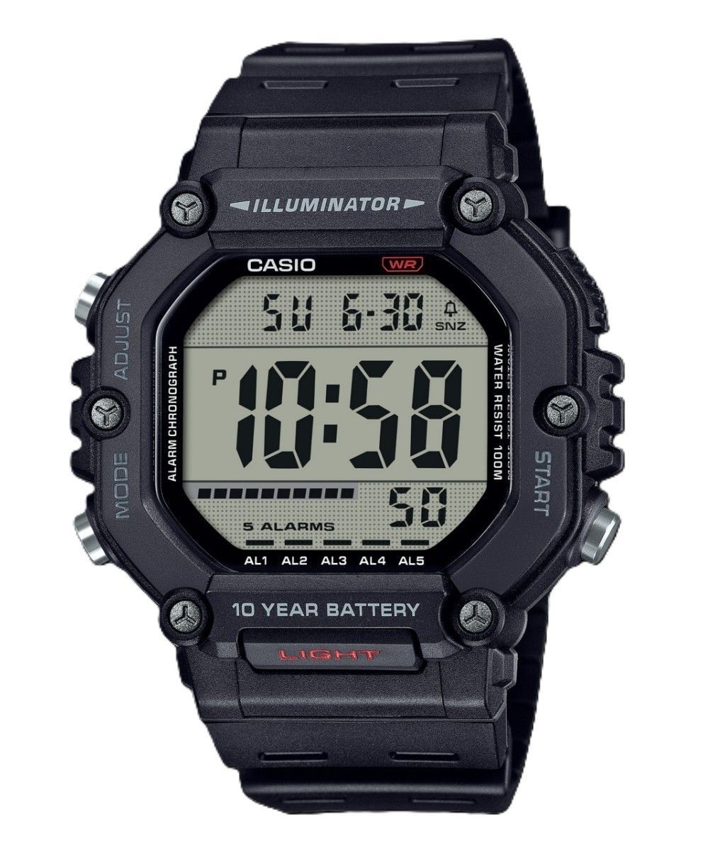 Casio Digital Resin Strap Quarz AE-1600H-1AV 100M Herrenuhr
