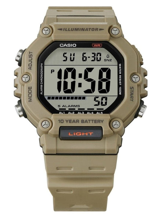 Casio Digital Resin Strap Quarz AE-1600H-5AV 100M Herrenuhr