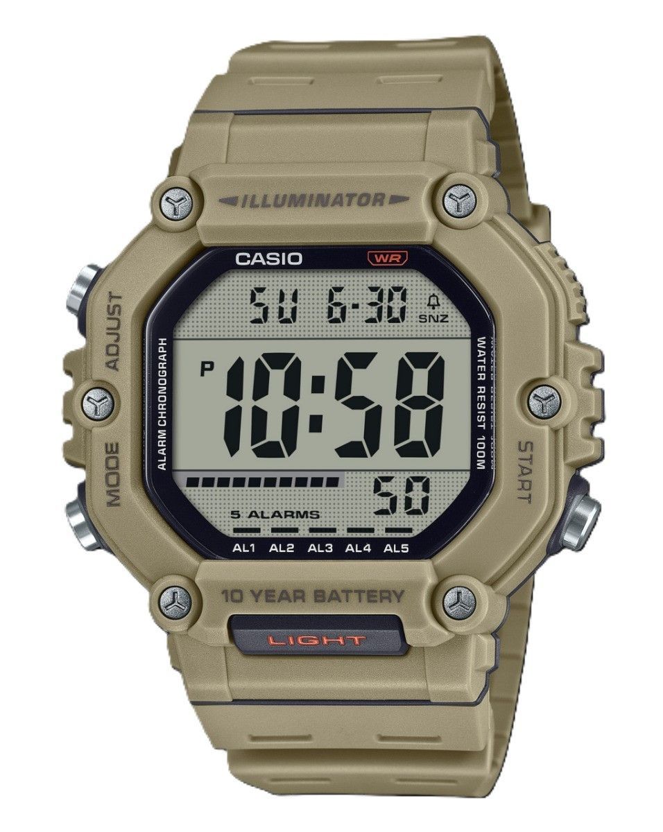 Casio Digital Resin Strap Quarz AE-1600H-5AV 100M Herrenuhr