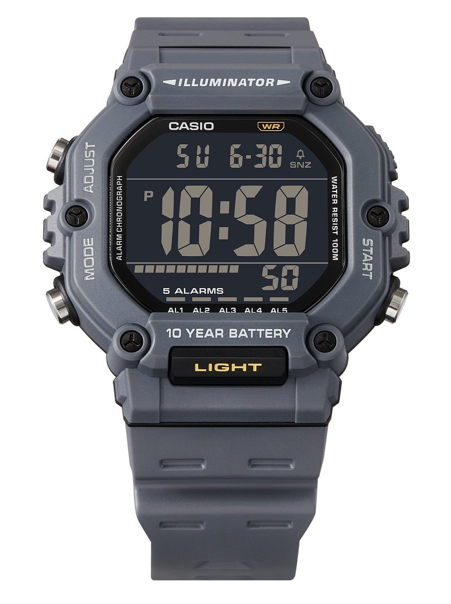 Casio Digital Resin Strap Quarz AE-1600H-8BV 100M Herrenuhr