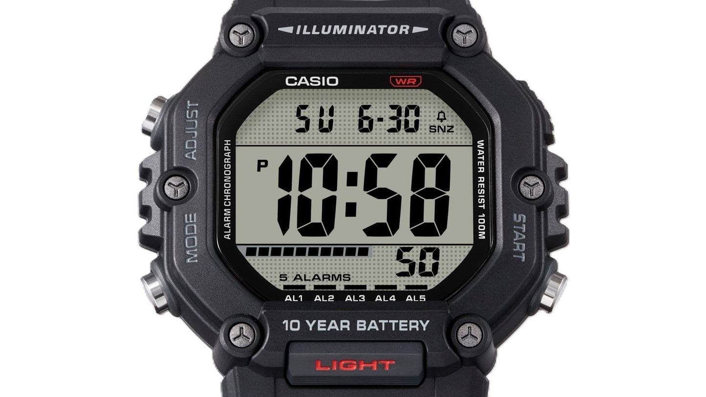 Casio Digital Resin Strap Quarz AE-1600H-8BV 100M Herrenuhr