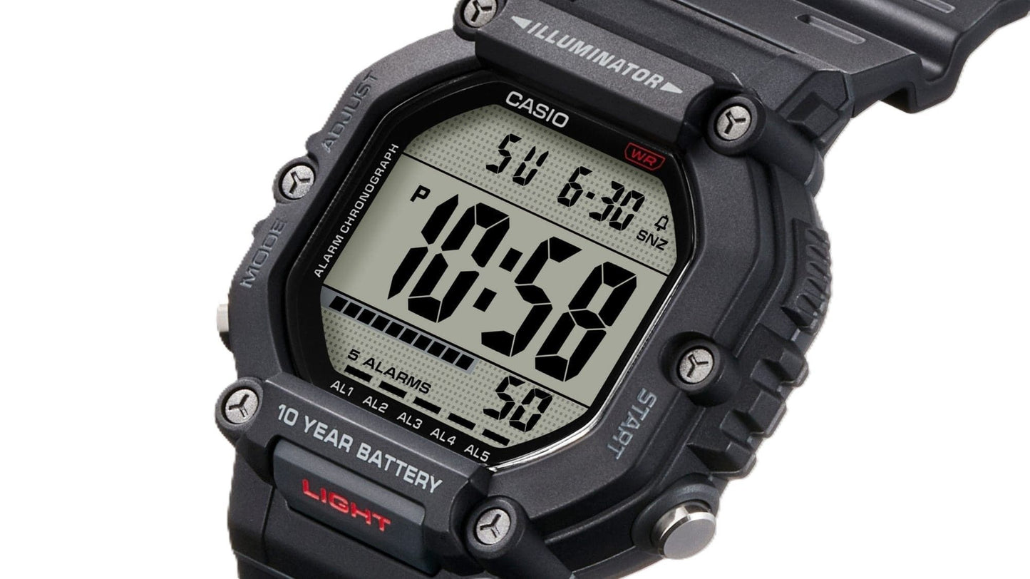 Casio Digital Resin Strap Quarz AE-1600H-8BV 100M Herrenuhr