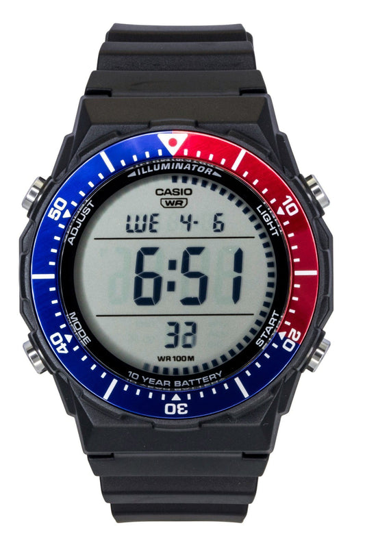Casio Multifunctional Digital Resin Strap Pepsi Bezel Quarz AE-1700H-1A2V 100M Herrenuhr