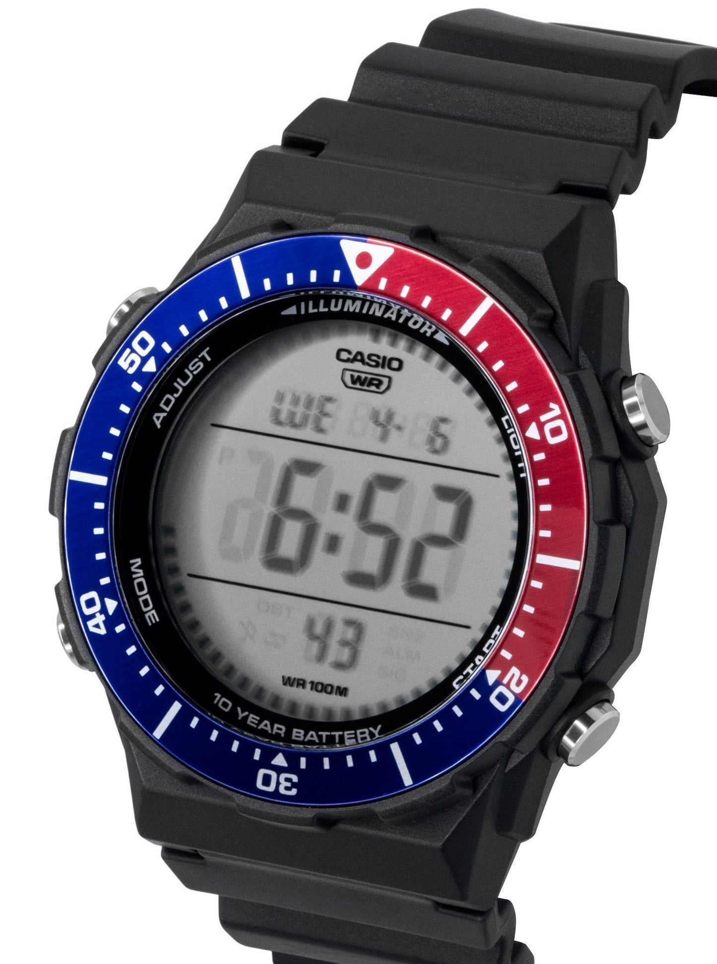 Casio Multifunctional Digital Resin Strap Pepsi Bezel Quarz AE-1700H-1A2V 100M Herrenuhr