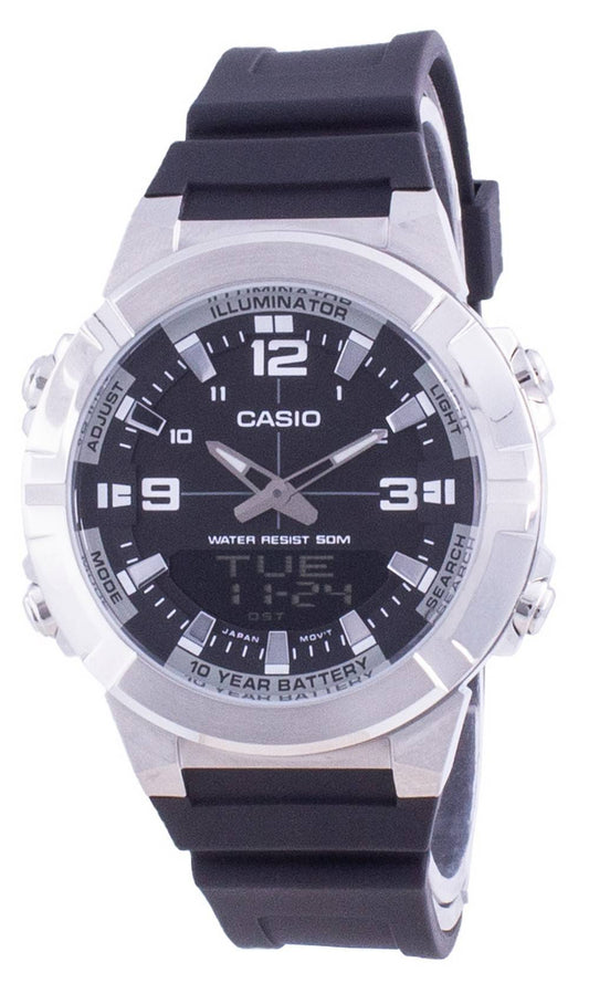 Casio Analog Digital Weltzeit Resin Strap AMW-870-1A AMW870-1 Herrenuhr