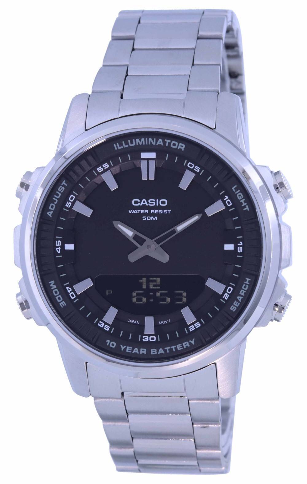 Casio Enticer Weltzeit Telememo Analog Digital AMW-880D-1A AMW880D-1 Herrenuhr