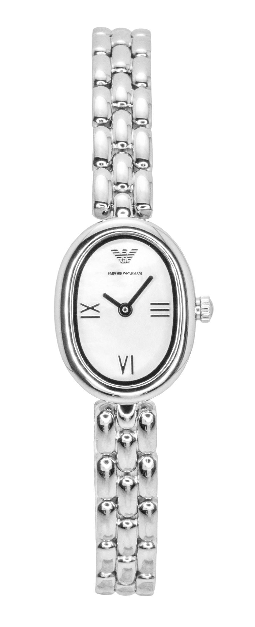 Emporio Armani Edelstahl Perlmutt-Zifferblatt Quarz AR11720 Damenuhr