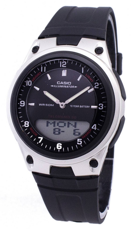 Casio Analog Digital Telememo Illuminator AW-80-1AVDF AW-80-1AV Herrenuhr