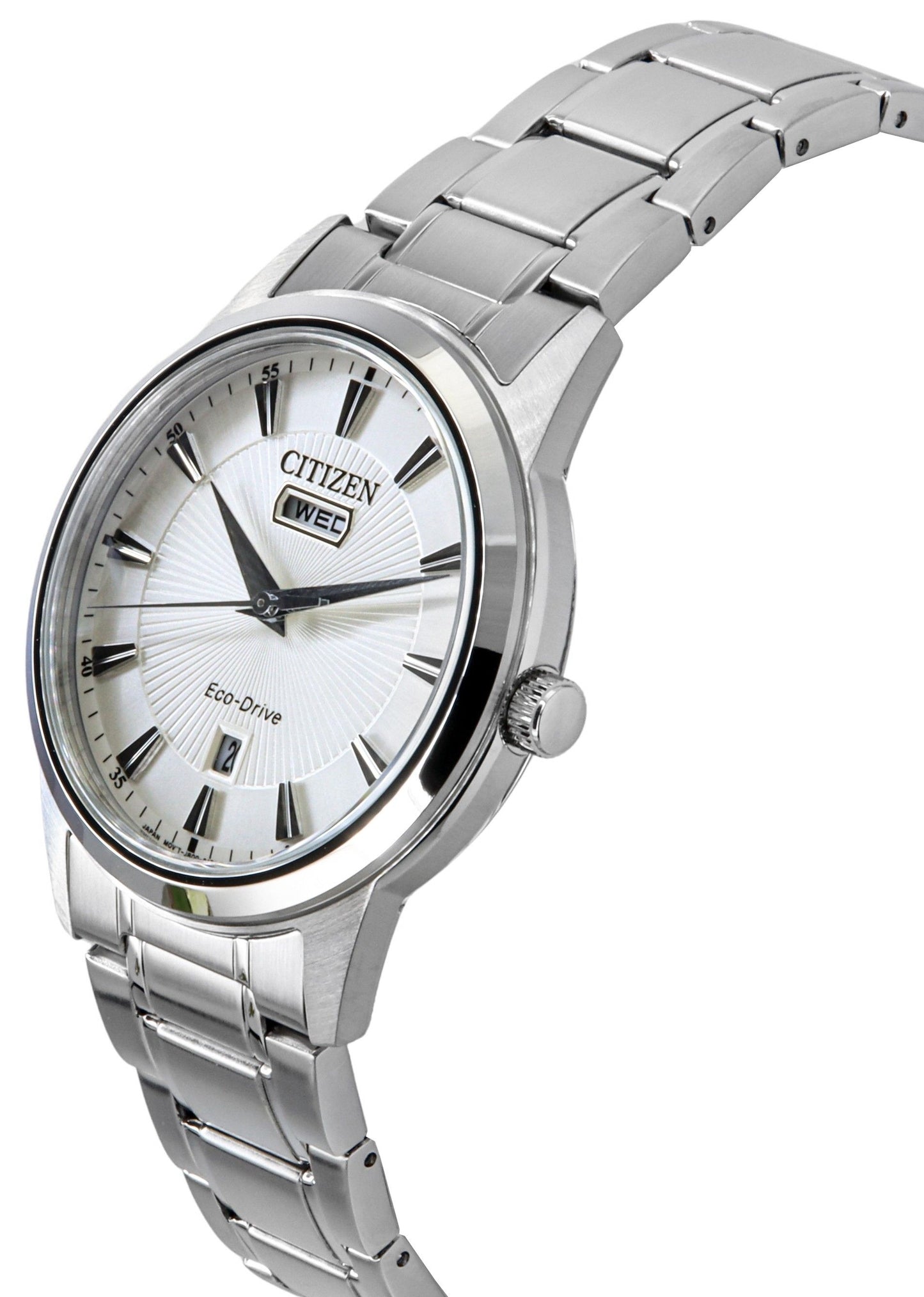 Citizen Eco-Drive Edelstahl White Dial AW0100-86B Herrenuhr