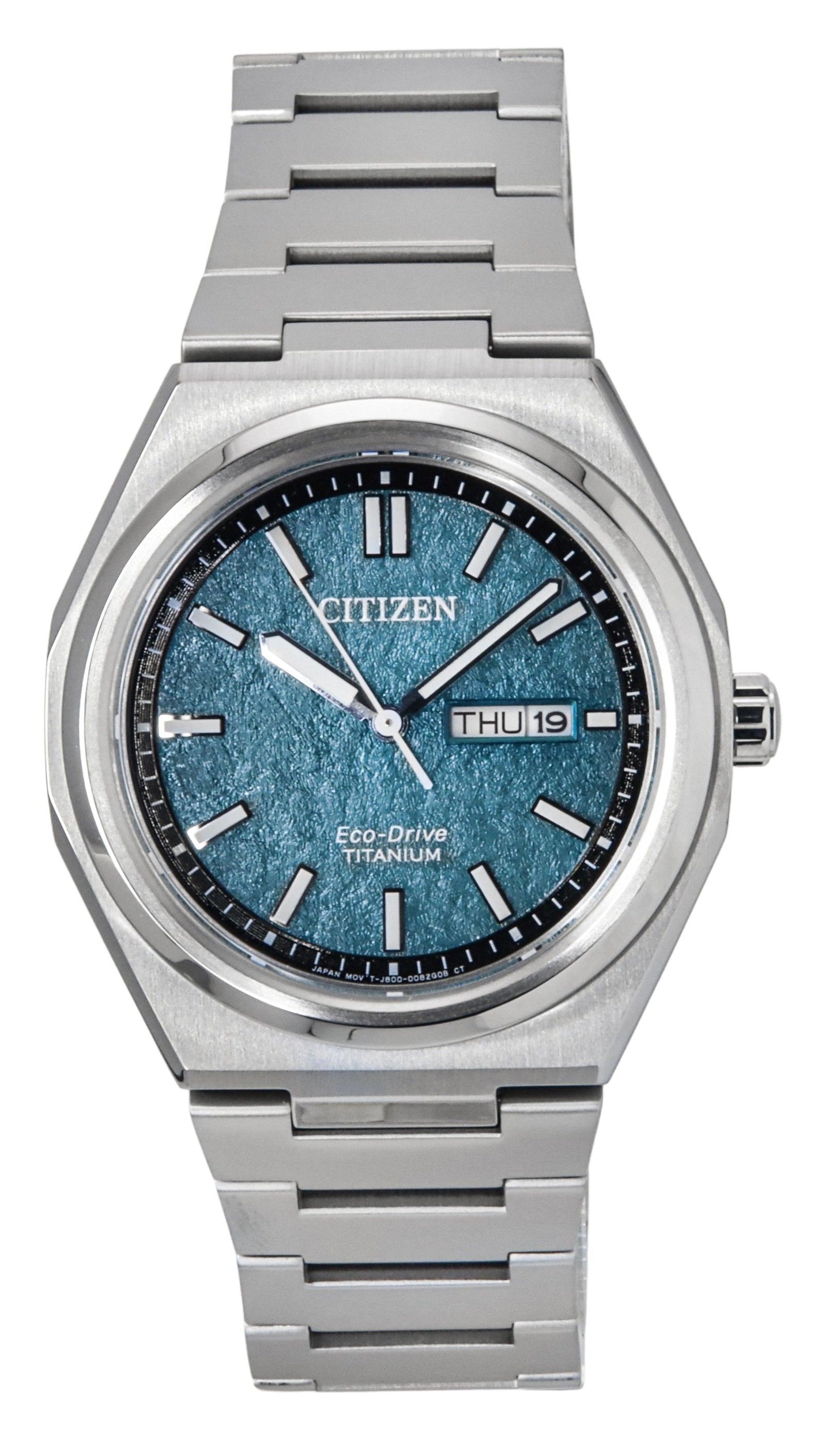 Citizen Zenshin Super Titanium Gr?nes Zifferblatt Eco-Drive AW0130-85X 100M Herrenuhr