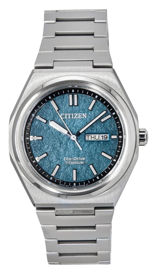 Citizen Zenshin Super Titanium Gr?nes Zifferblatt Eco-Drive AW0130-85X 100M Herrenuhr