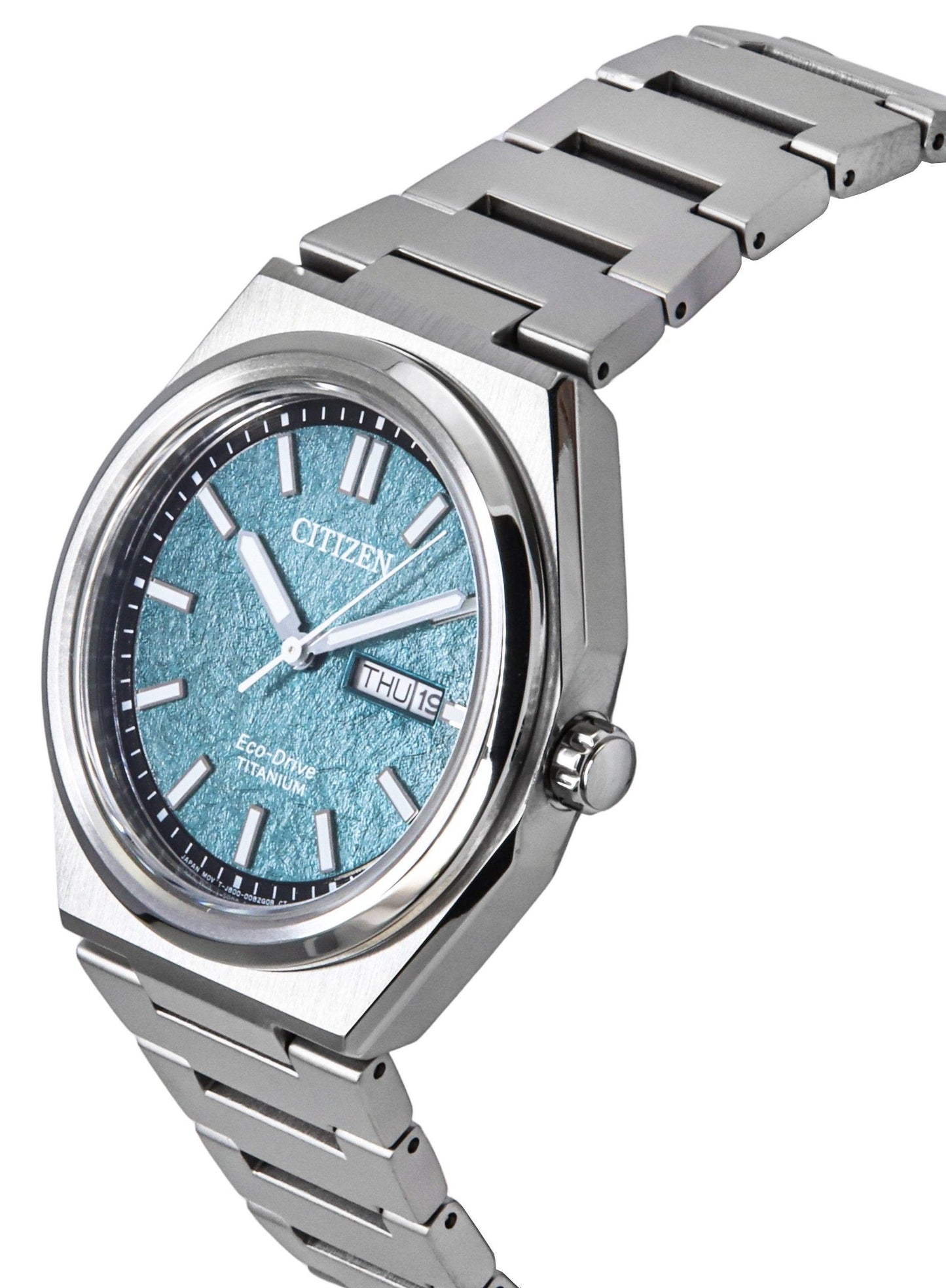 Citizen Zenshin Super Titanium Gr?nes Zifferblatt Eco-Drive AW0130-85X 100M Herrenuhr