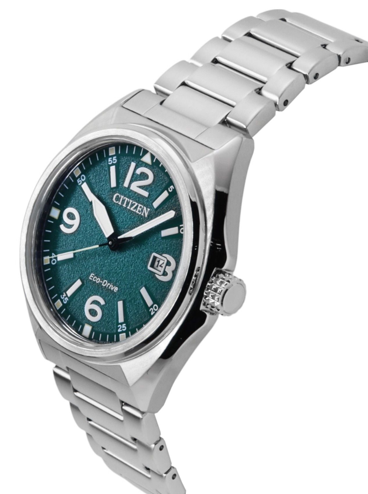 Citizen Eco-Drive Edelstahl Gr?nes Zifferblatt AW1571-76X 100M Herrenuhr