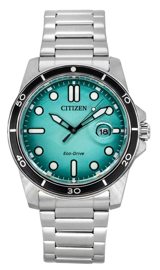 Citizen Marine Eco-Drive Edelstahl Turquoise Dial AW1816-89L 100M Herrenuhr