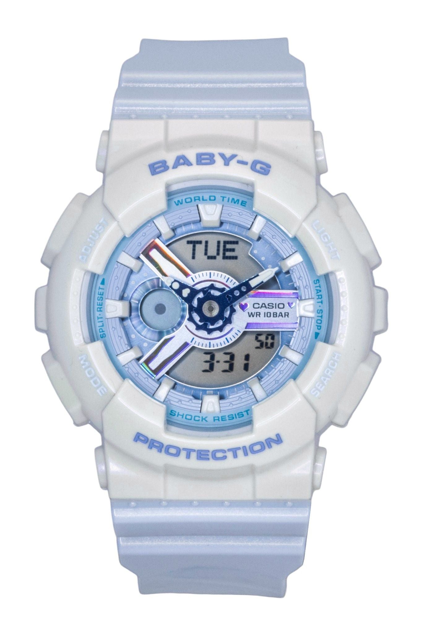 Casio Baby-G Analog Digital Resin Strap Blaues Zifferblatt Quarz BA-110PD-2A 100M Damenuhr