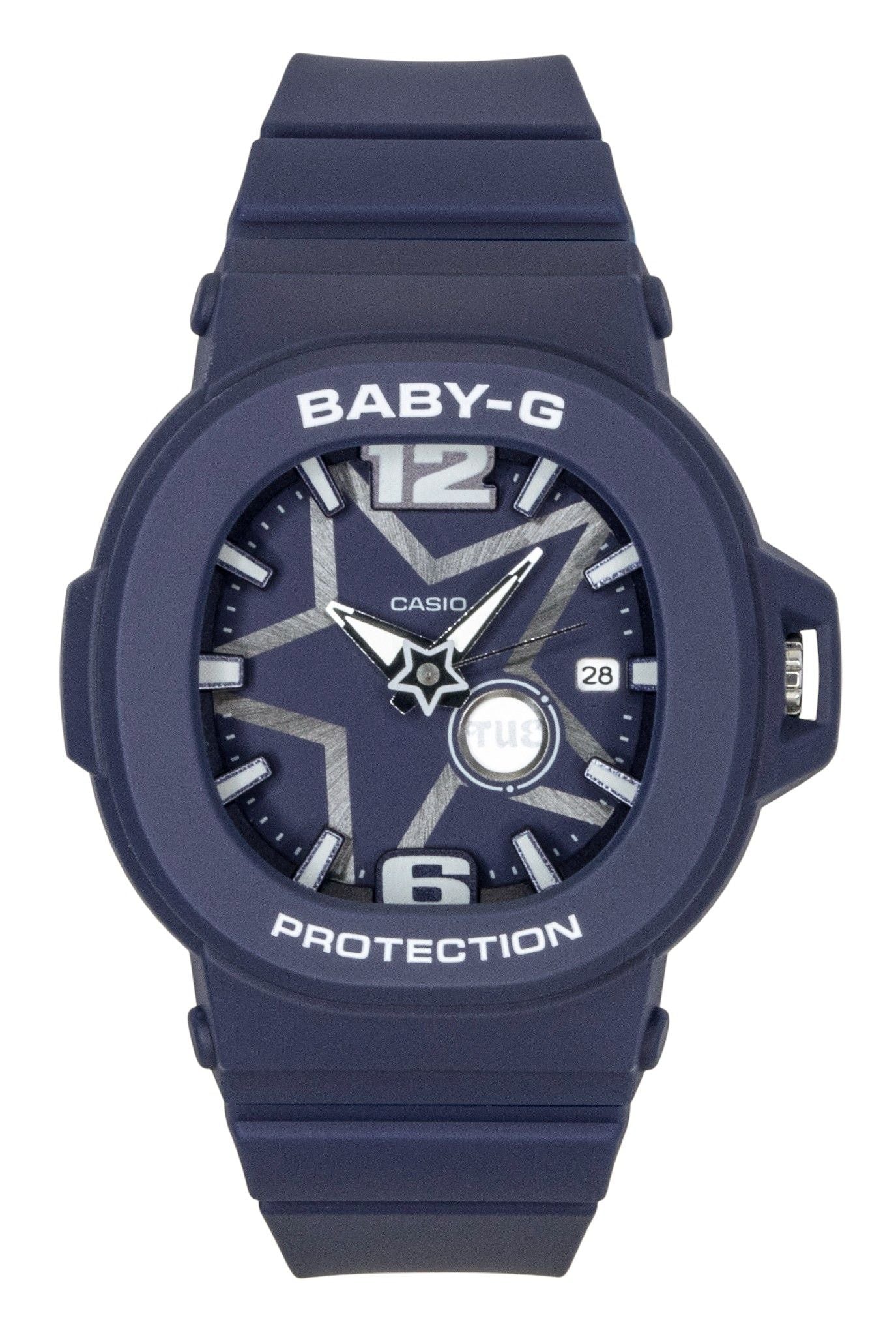 Casio Baby-G Analog Resin Blaues Zifferblatt Quarz BGA-10D-2A1 100M Damenuhr