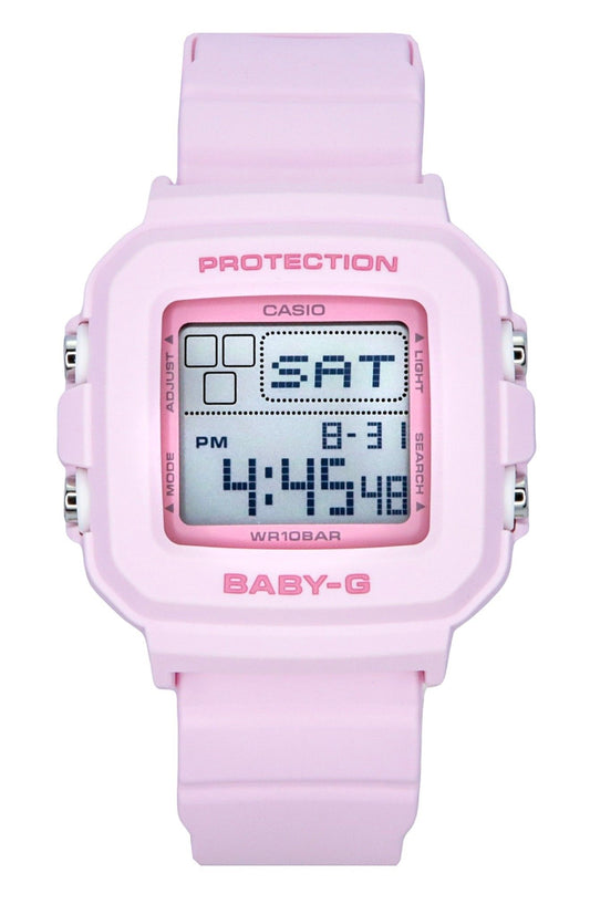 Casio Baby-G Digital Resin Strap Pink Dial Quarz BGD-10-4 100M Damenuhr