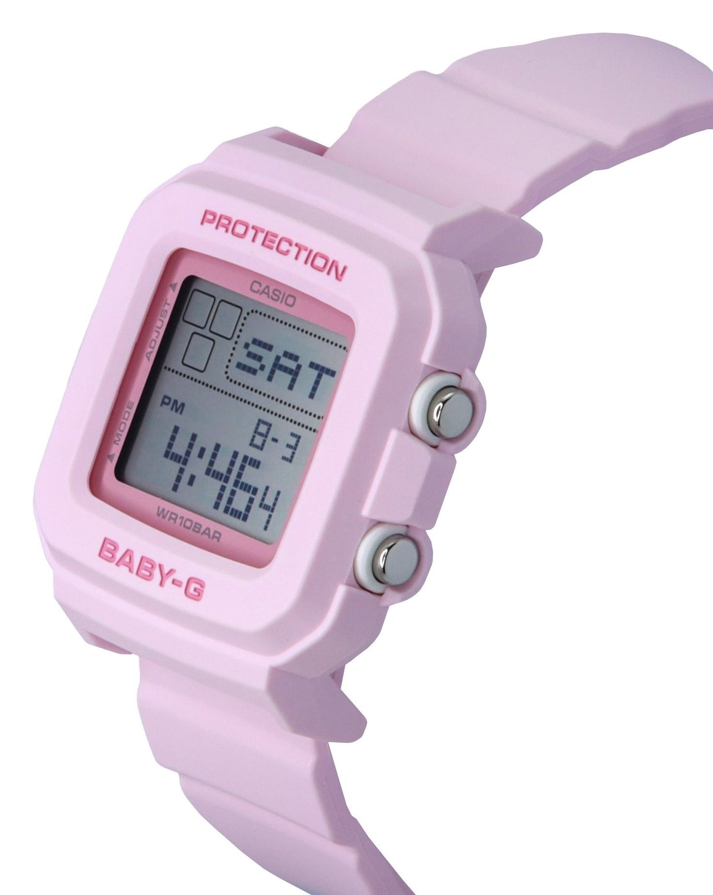 Casio Baby-G Digital Resin Strap Pink Dial Quarz BGD-10-4 100M Damenuhr