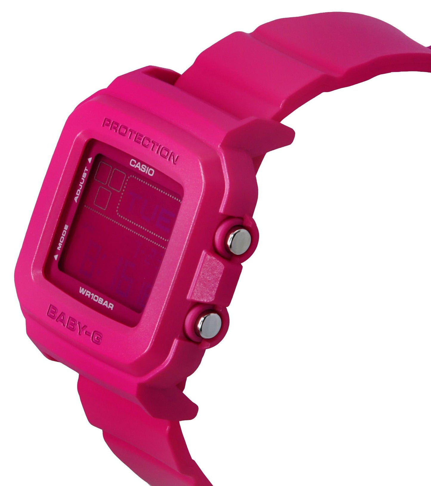 Casio Baby-G Plus Digital 30th Anniversary Pink Resin Strap Quarz BGD-10K-4 100M Damenuhr With Special Holder