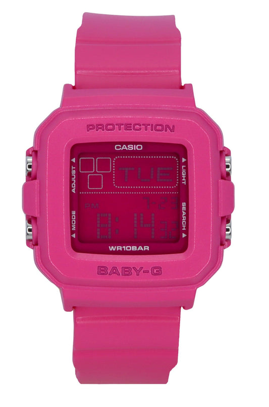 Casio Baby-G Plus Digital 30th Anniversary Pink Resin Strap Quarz BGD-10K-4 100M Damenuhr With Special Holder