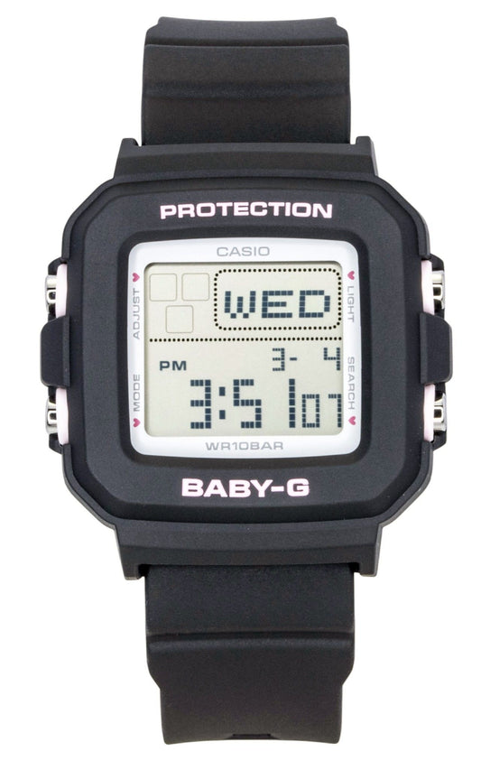 Casio Baby-G Plus Digital Resin Strap Quarz BGD-10KH-1 100M Damenuhr With Silicone Holder